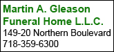 Martin A. Gleason Funeral Home L.L.C. Sponsorship Banner
